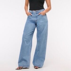 Abercrombie & Fitch The Wide Leg High Rise Jeans Size 32/14